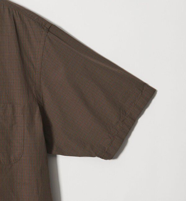 STEVEN ALAN「＜Steven Alan＞ シボチェック レギュラーカラー ショートスリーブ シャツ BOX」|シャツ・ブラウス|