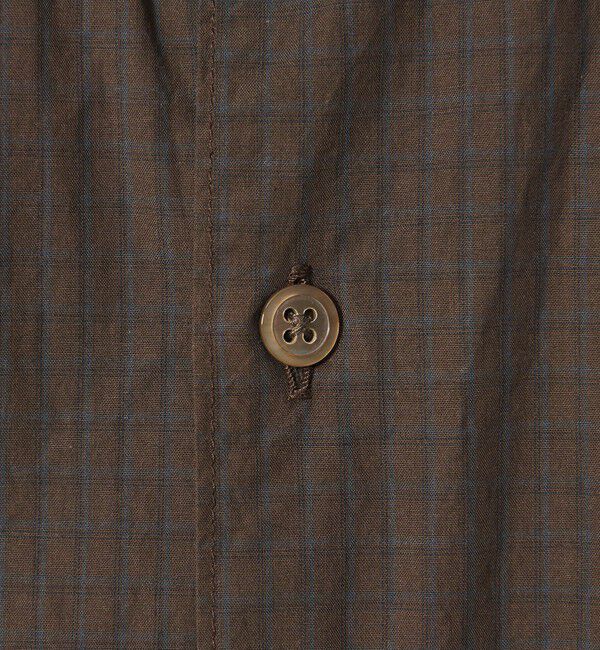 STEVEN ALAN「＜Steven Alan＞ シボチェック レギュラーカラー ショートスリーブ シャツ BOX」|シャツ・ブラウス|