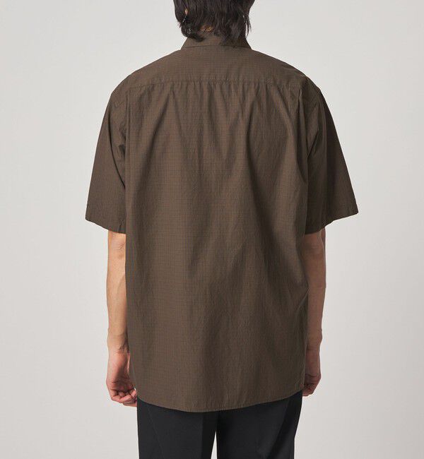 STEVEN ALAN「＜Steven Alan＞ シボチェック レギュラーカラー ショートスリーブ シャツ BOX」|シャツ・ブラウス|