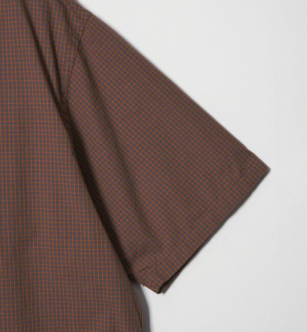 STEVEN ALAN「＜Steven Alan＞ オーガニックコットン チェック ジップ プルオーバー ショートスリーブ シャツ」|シャツ・ブラウス|