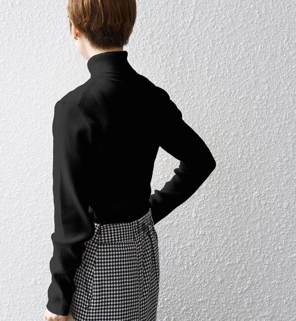 SHIPS any「SHIPS any:〈手洗い可能〉デリケート リブ タートルネック ニット プルオーバー」|ニット・セーター|