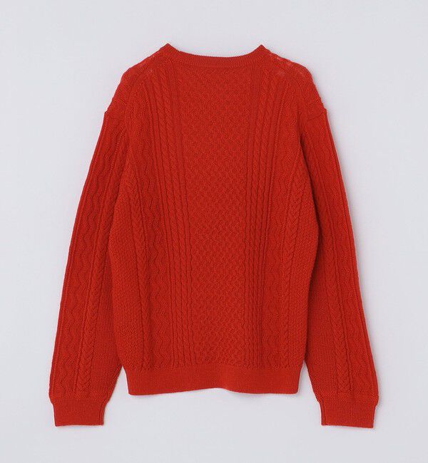 SHIPS「SHIPS:〈手洗い可能〉ランダム アラン クルーネック プルオーバー ニット」|ニット・セーター|