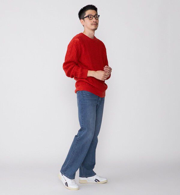 SHIPS「SHIPS:〈手洗い可能〉ランダム アラン クルーネック プルオーバー ニット」|ニット・セーター|