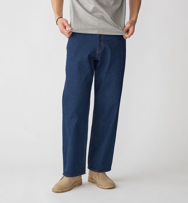 SHIPS「SHIPS: 〈セットアップ対応〉 13.5oz リラックス デニム 5ポケット パンツ」|デニム|ネイビー