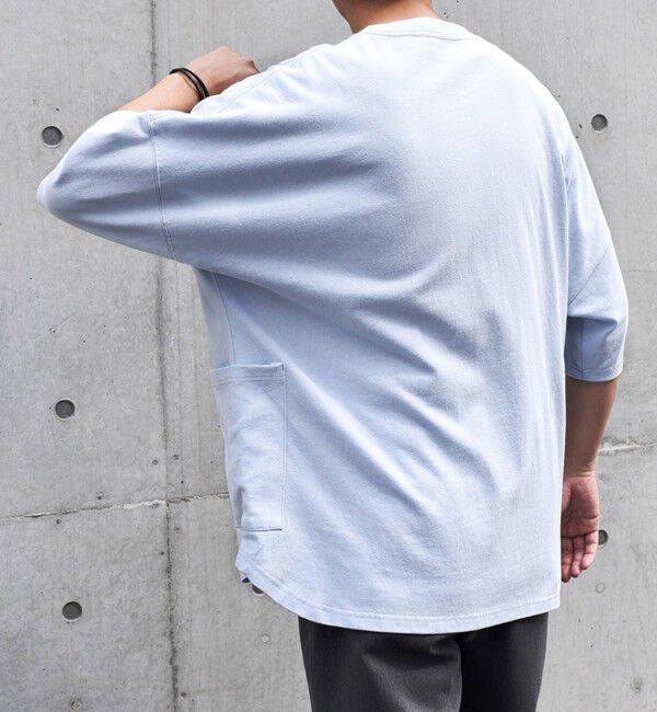 SHIPS any「SHIPS any: COTTON USA ドルマン サイド ポケット Tシャツ 24SS◇」|Tシャツ・カットソー|