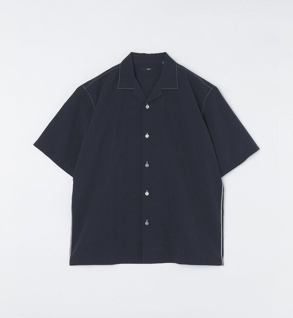 SHIPS「SHIPS: ナイロン ステッチ オープンカラー シャツ」|シャツ・ブラウス|