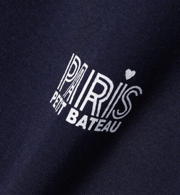 SHIPS any「【SHIPS any別注】PETIT BATEAU:〈洗濯機可能〉PARIS プリント コンパクト TEE」|Tシャツ・カットソー|