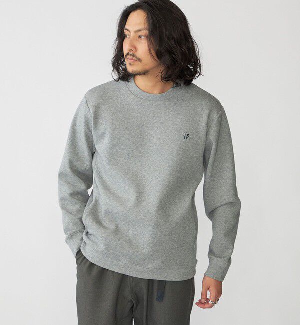 SHIPS「【WEB限定】SHIPS: テレワーク ビズ ワンポイントロゴ ハイゲージ ダブルニット スウェット」|スウェット・ジャージ|グレー