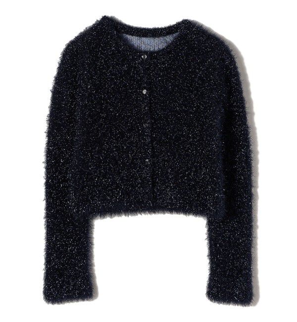 SHIPS for women「〈手洗い可能〉ラメ ニット 配色 カーディガン」|カーディガン|