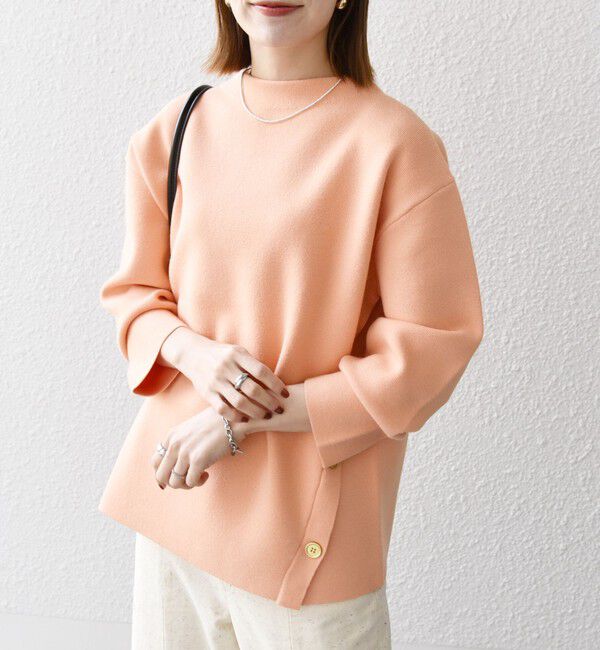 SHIPS any「SHIPS any:〈手洗い可能〉ミラノリブ スタンドカラー ニット プルオーバー」|ニット・セーター|