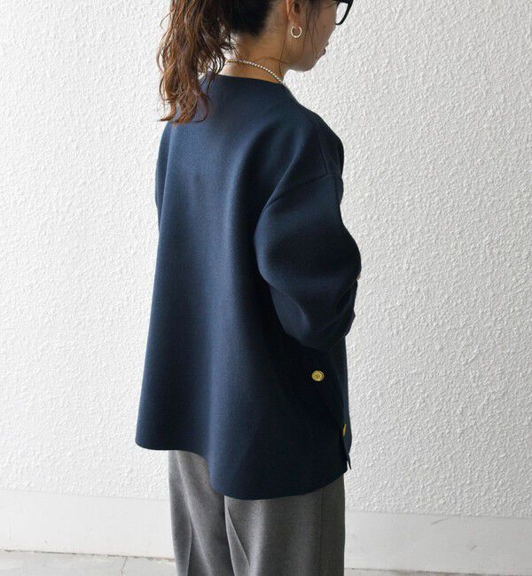 SHIPS any「SHIPS any:〈手洗い可能〉ミラノリブ スタンドカラー ニット プルオーバー」|ニット・セーター|