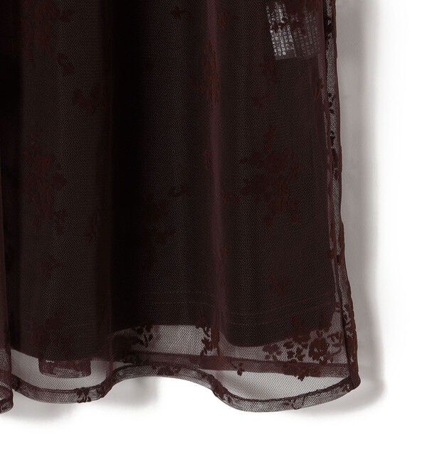 SHIPS for women「kaene:フロッキー レース ポリエステルベロア 2WAY ドレス（セレモニー対応可）」|ワンピース|