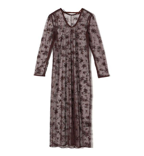 SHIPS for women「kaene:フロッキー レース ポリエステルベロア 2WAY ドレス（セレモニー対応可）」|ワンピース|