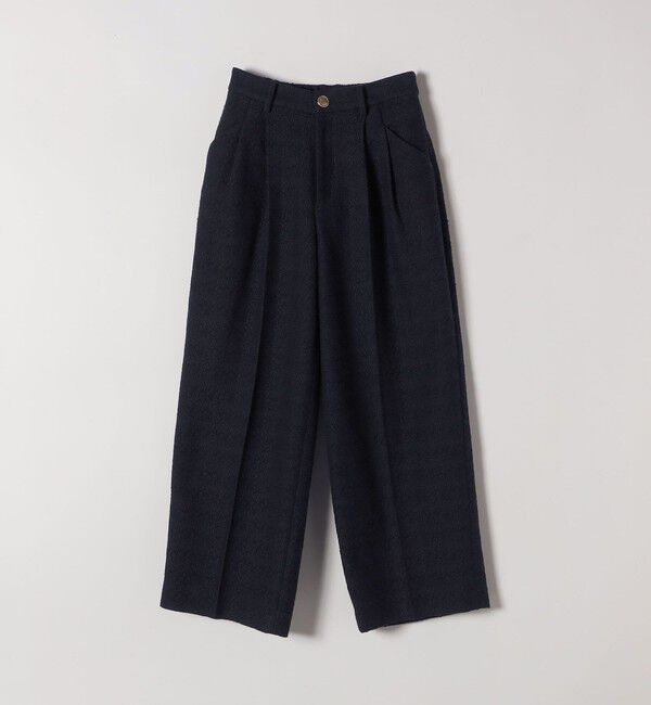 SHIPS any「SHIPS any: ツイード タック セミワイド パンツ［NAVY BLUE］」|その他|