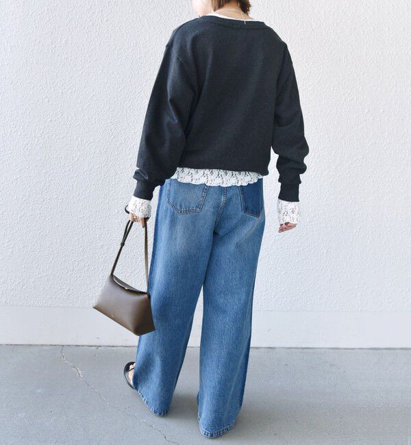 SHIPS for women「〈手洗い可能〉ラッセル レース クルーネック カットソー」|Tシャツ・カットソー|