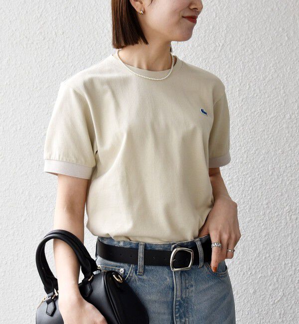 SHIPS any「【SHIPS any別注】LACOSTE:〈洗濯機可能〉PIQUE クルーネック Tシャツ 26SS」|Tシャツ・カットソー|