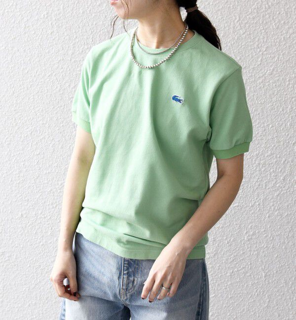 SHIPS any「【SHIPS any別注】LACOSTE:〈洗濯機可能〉PIQUE クルーネック Tシャツ 26SS」|Tシャツ・カットソー|