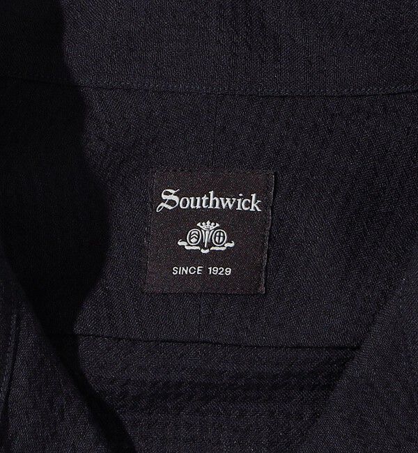 SHIPS「Southwick: Gate Label TW エンボス ロングスリーブ キャンプシャツ」|シャツ・ブラウス|