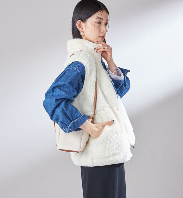 SHIPS for women「【一部WEB限定 / SHIPS別注】Champion:〈洗濯機可能〉フリース ベスト」|ベスト・ジレ|