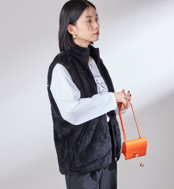 SHIPS for women「【一部WEB限定 / SHIPS別注】Champion:〈洗濯機可能〉フリース ベスト」|ベスト・ジレ|