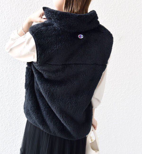 SHIPS for women「【一部WEB限定 / SHIPS別注】Champion:〈洗濯機可能〉フリース ベスト」|ベスト・ジレ|