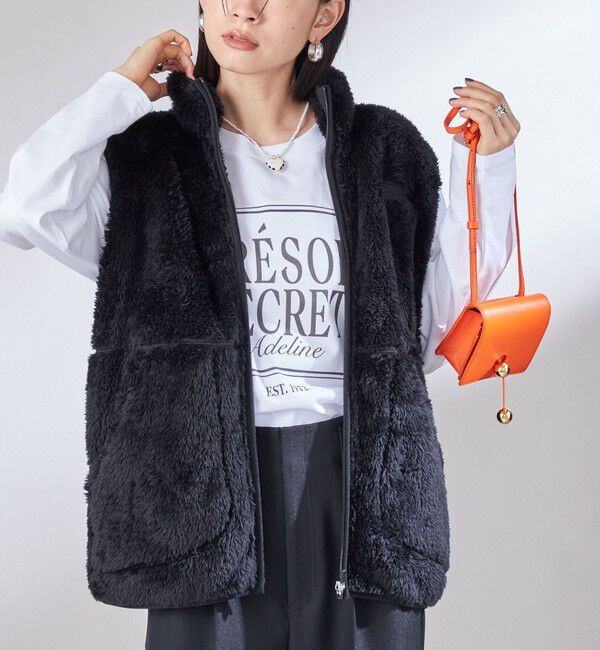 SHIPS for women「【一部WEB限定 / SHIPS別注】Champion:〈洗濯機可能〉フリース ベスト」|ベスト・ジレ|