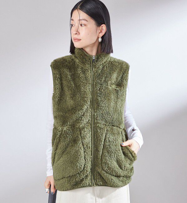 SHIPS for women「【一部WEB限定 / SHIPS別注】Champion:〈洗濯機可能〉フリース ベスト」|ベスト・ジレ|