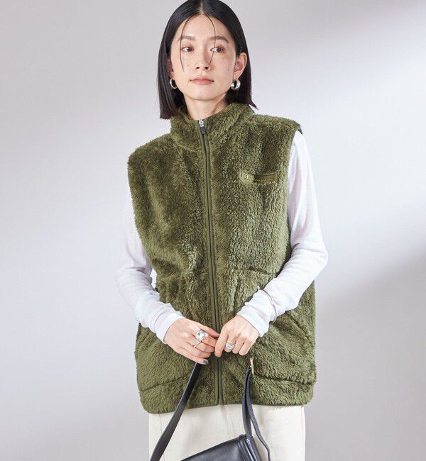 SHIPS for women「【一部WEB限定 / SHIPS別注】Champion:〈洗濯機可能〉フリース ベスト」|ベスト・ジレ|