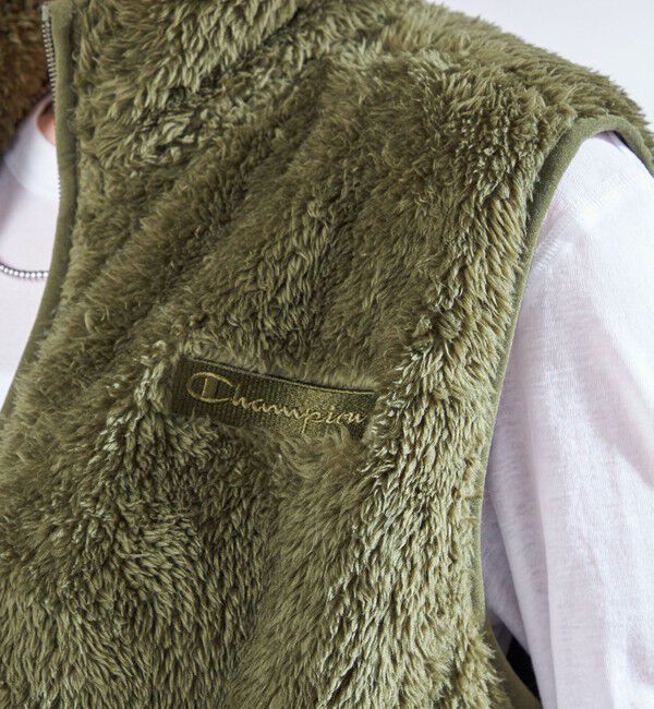 SHIPS for women「【一部WEB限定 / SHIPS別注】Champion:〈洗濯機可能〉フリース ベスト」|ベスト・ジレ|