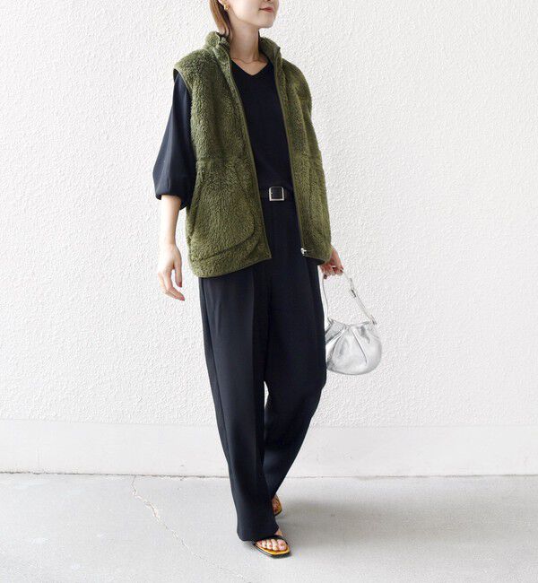 SHIPS for women「【一部WEB限定 / SHIPS別注】Champion:〈洗濯機可能〉フリース ベスト」|ベスト・ジレ|