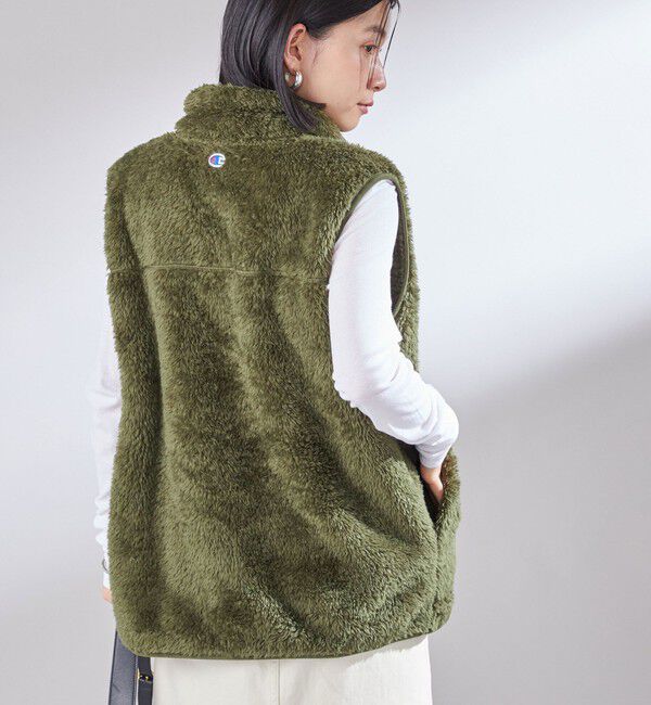 SHIPS for women「【一部WEB限定 / SHIPS別注】Champion:〈洗濯機可能〉フリース ベスト」|ベスト・ジレ|
