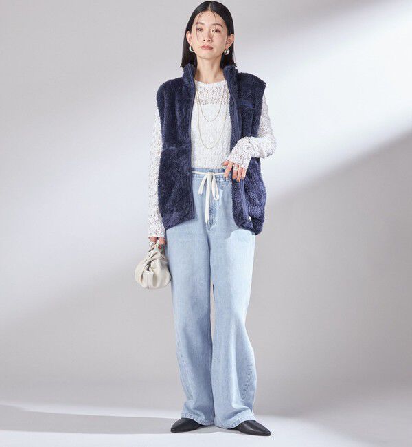 SHIPS for women「【一部WEB限定 / SHIPS別注】Champion:〈洗濯機可能〉フリース ベスト」|ベスト・ジレ|