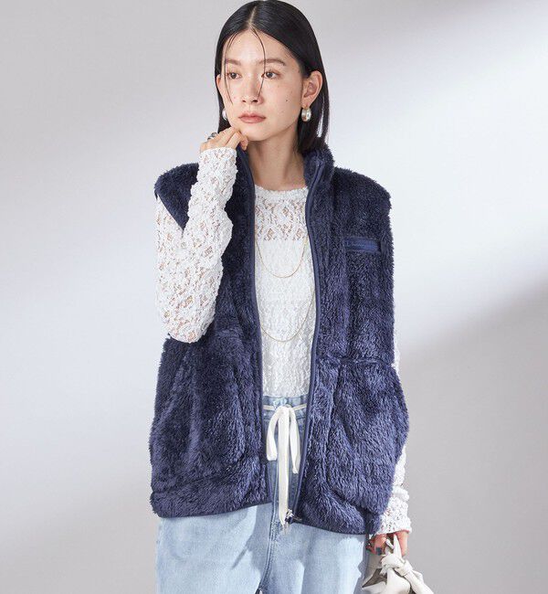 SHIPS for women「【一部WEB限定 / SHIPS別注】Champion:〈洗濯機可能〉フリース ベスト」|ベスト・ジレ|