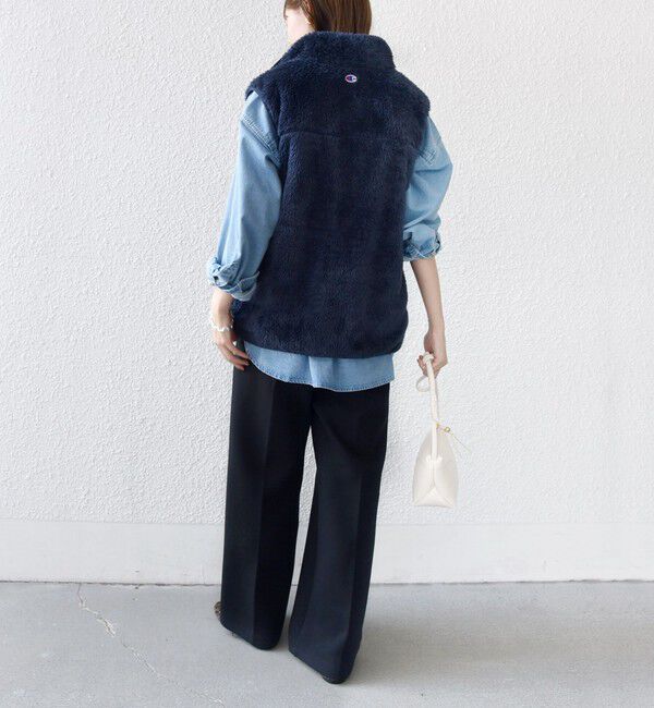 SHIPS for women「【一部WEB限定 / SHIPS別注】Champion:〈洗濯機可能〉フリース ベスト」|ベスト・ジレ|