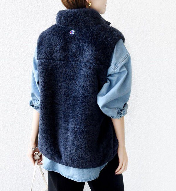 SHIPS for women「【一部WEB限定 / SHIPS別注】Champion:〈洗濯機可能〉フリース ベスト」|ベスト・ジレ|