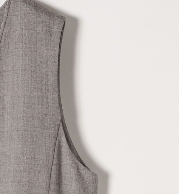 quaranciel「quaranciel:〈洗濯機可能〉ウーステッド ステッチワーク ポケット フレア Vネック ワンピース」|ワンピース|