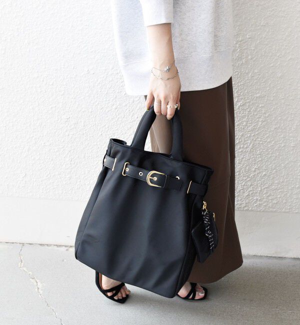 SHIPS any「SHIPS any: バックル ベルト デザイン A4 トート バッグ」|トートバッグ|