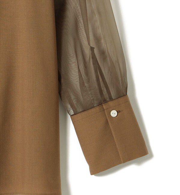 SHIPS for women「〈手洗い可能〉シアー 袖 ポケット デザイン シャツ」|シャツ・ブラウス|