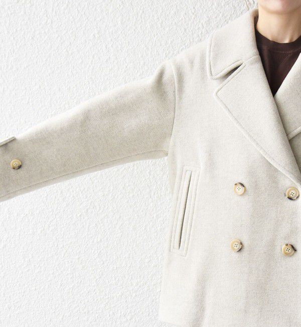 SHIPS any「SHIPS any: カシミヤ ミックス テーラード ショート Pコート」|ピーコート|