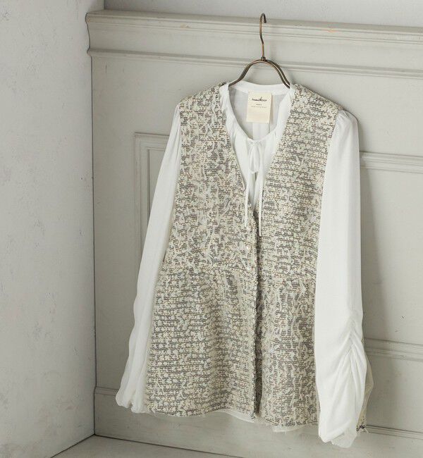 SHIPS for women「【SHIPS別注】troisiemeCHACO: チュール ジレ（セレモニー対応可）」|ベスト・ジレ|