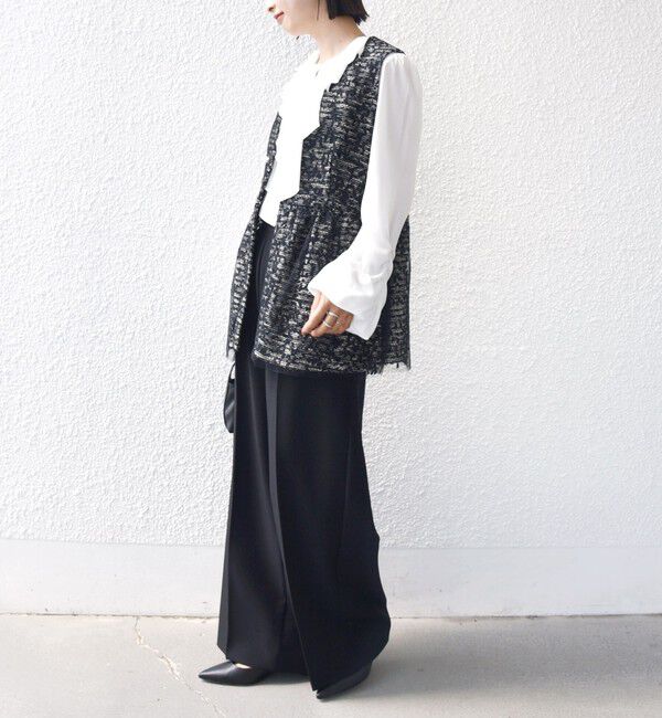 SHIPS for women「【SHIPS別注】troisiemeCHACO: チュール ジレ（セレモニー対応可）」|ベスト・ジレ|