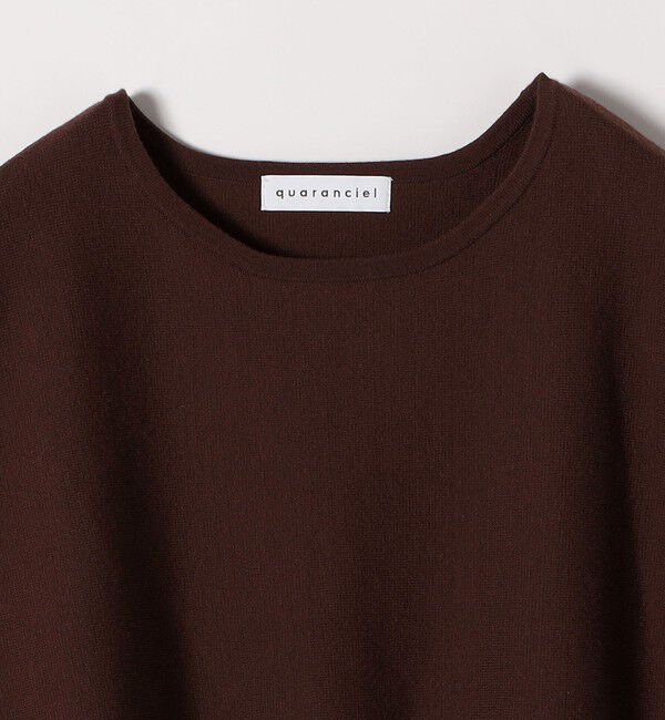 quaranciel「quaranciel:〈洗濯機可能〉ボートネック ワイド ニット プルオーバー」|ニット・セーター|