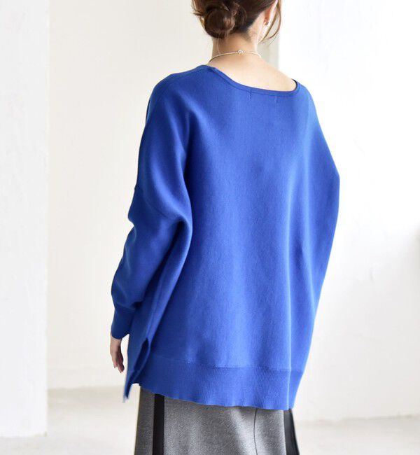 quaranciel「quaranciel:〈洗濯機可能〉ボートネック ワイド ニット プルオーバー」|ニット・セーター|