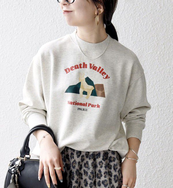 SHIPS any「【WEB限定】SHIPS any: NATIONAL PARK プリント スウェット 25AW(ユニセックス)◇」|スウェット・ジャージ|ホワイト系