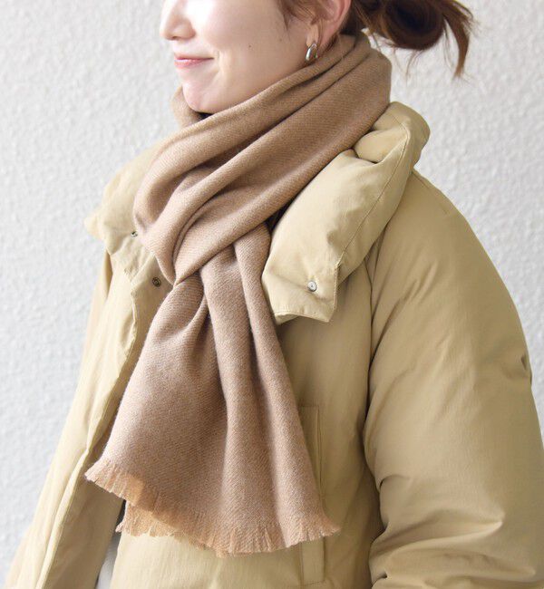 SHIPS any「SHIPS any: サープラスヤーン ウール カシミヤ ストール◇」|マフラー|キャメル