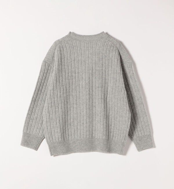 SHIPS any「SHIPS any: リブ タック編み Vネック ルーズ ニット カーディガン」|カーディガン|