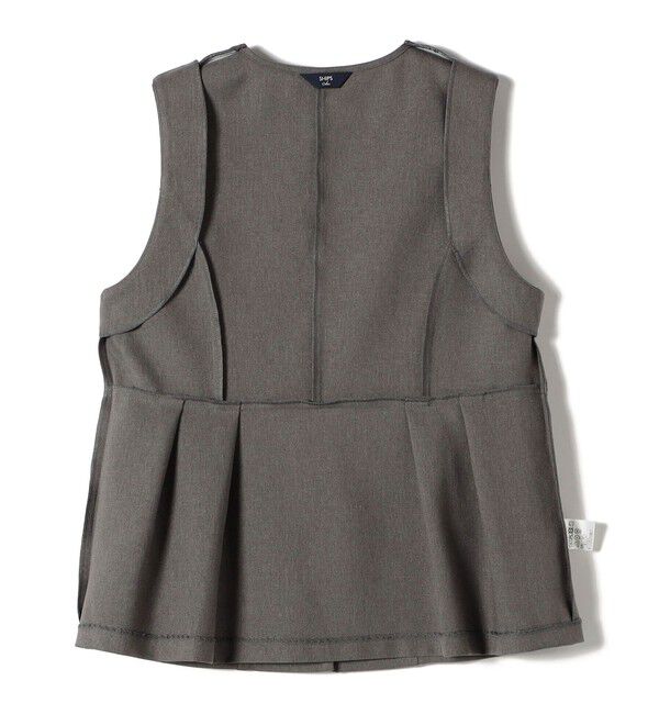 SHIPS Colors 「SHIPS Colors:〈手洗い可能〉ウールライク ペプラムベスト 2（セットアップ対応可能）◇」|ベスト・ジレ|