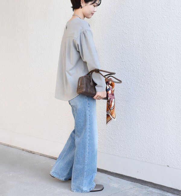 SHIPS for women「〈手洗い可能〉両面起毛 裾 ラウンド デザイン プルオーバー」|シャツ・ブラウス|