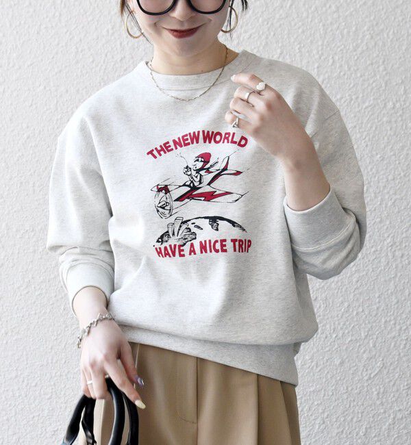 SHIPS any「【SHIPS any別注】THE KNiTS:〈洗濯機可能〉ロゴ プリント スウェット 26SS」|スウェット・ジャージ|