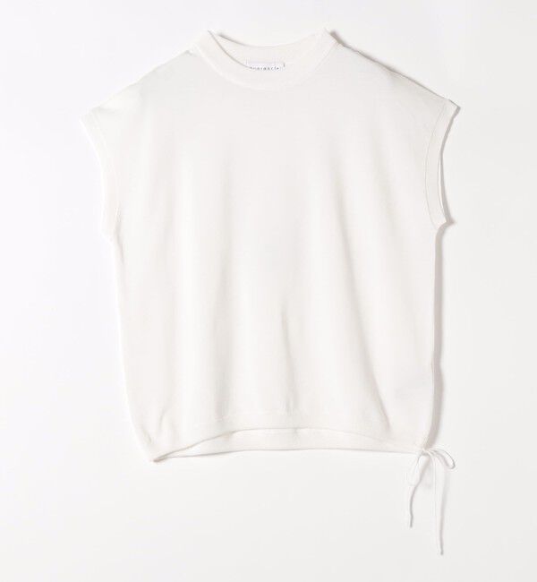 quaranciel「《予約》quaranciel:〈手洗い可能〉ドロスト フレンチスリーブ シアー ニット プルオーバー」|ニット・セーター|